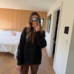 ALO Yoga Charcoal Quilted Hoodie